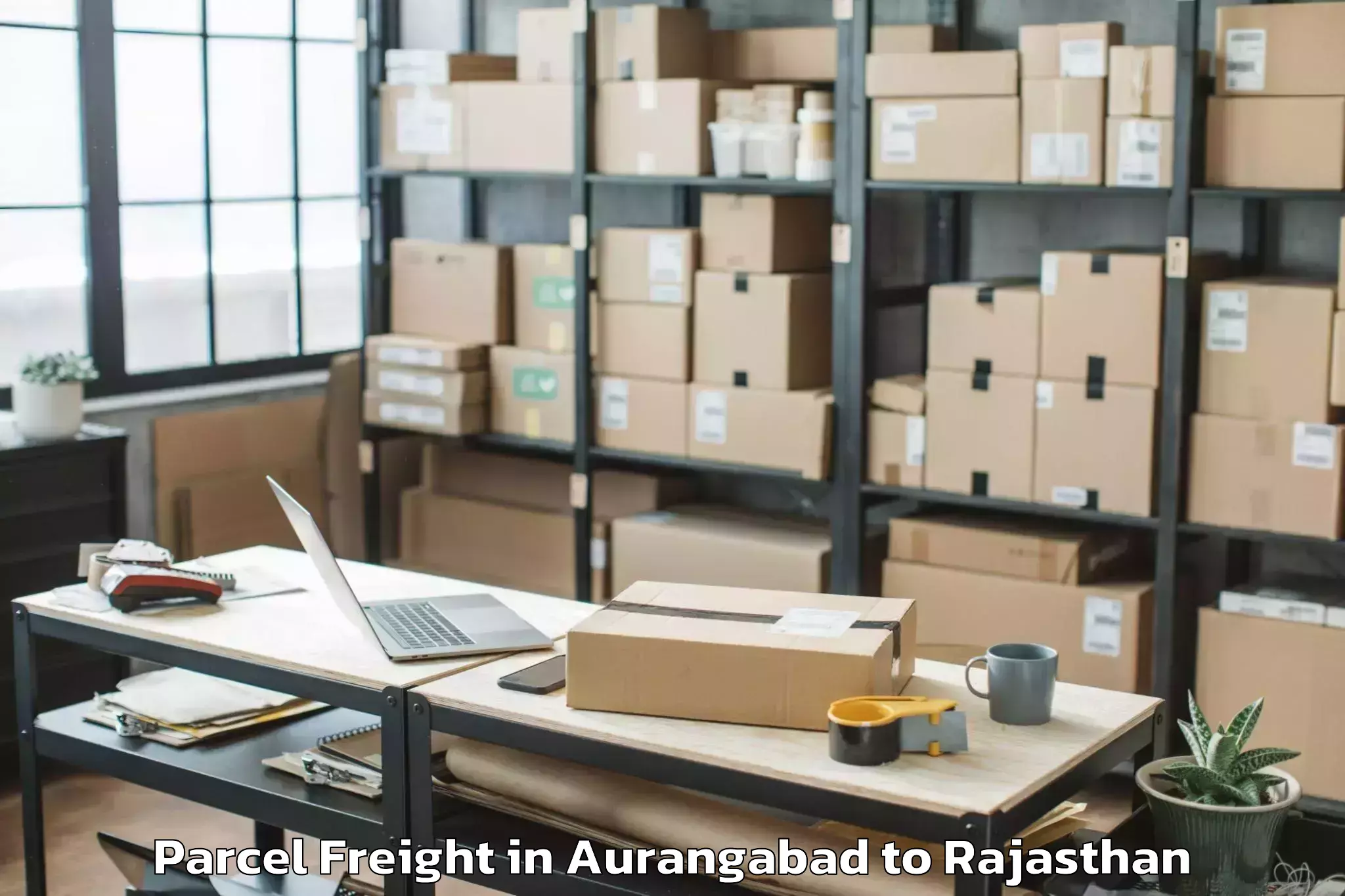 Trusted Aurangabad to Gangapur Bhilwara Parcel Freight